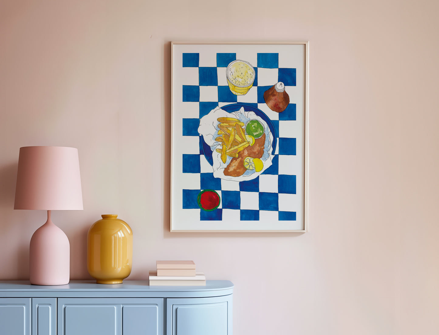 Fish and Chips Art Print