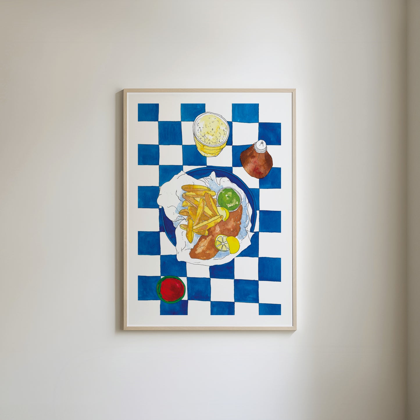 Fish and Chips Art Print