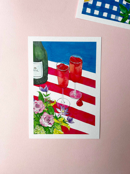 Celebratory Drinks Art Print