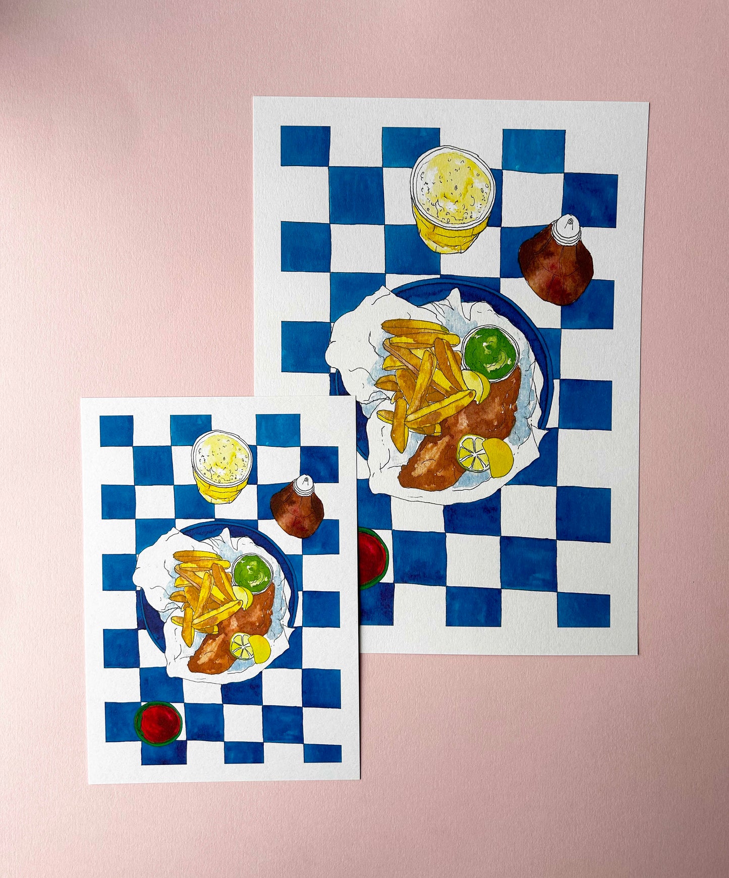 Fish and Chips Art Print