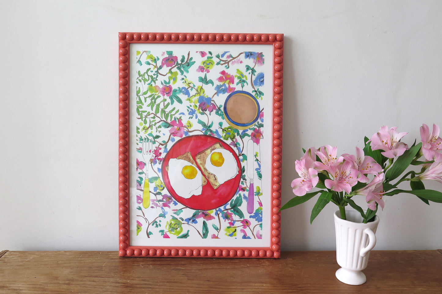 Eggs on Plate Art Print